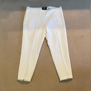 Straight leg white pants